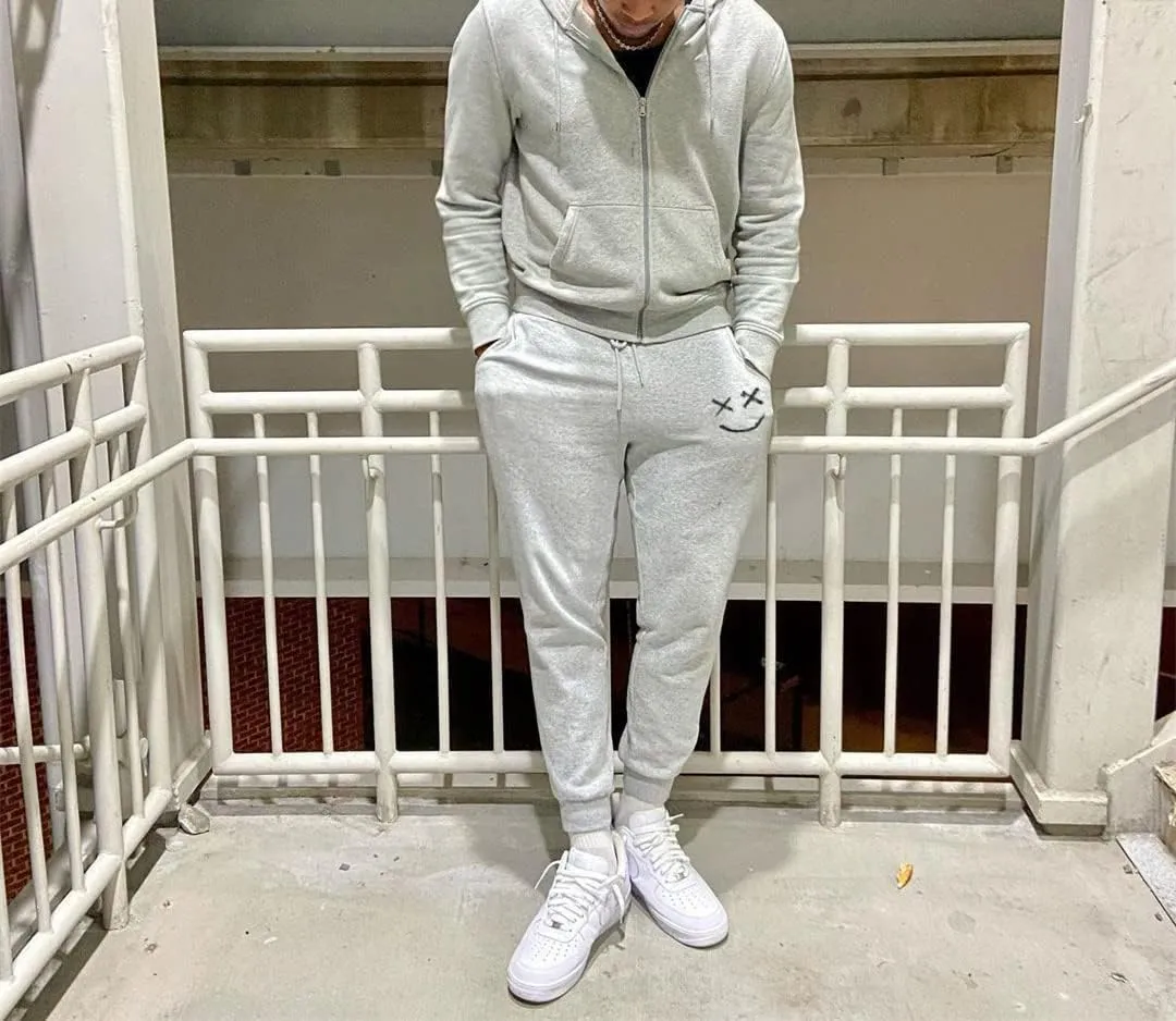 JMIERR Mens Sweatpants Tapered Gym Running Workout Pants Athletic Drawstring Joggers with Pockets