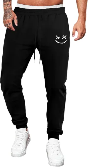 JMIERR Mens Sweatpants Tapered Gym Running Workout Pants Athletic Drawstring Joggers with Pockets