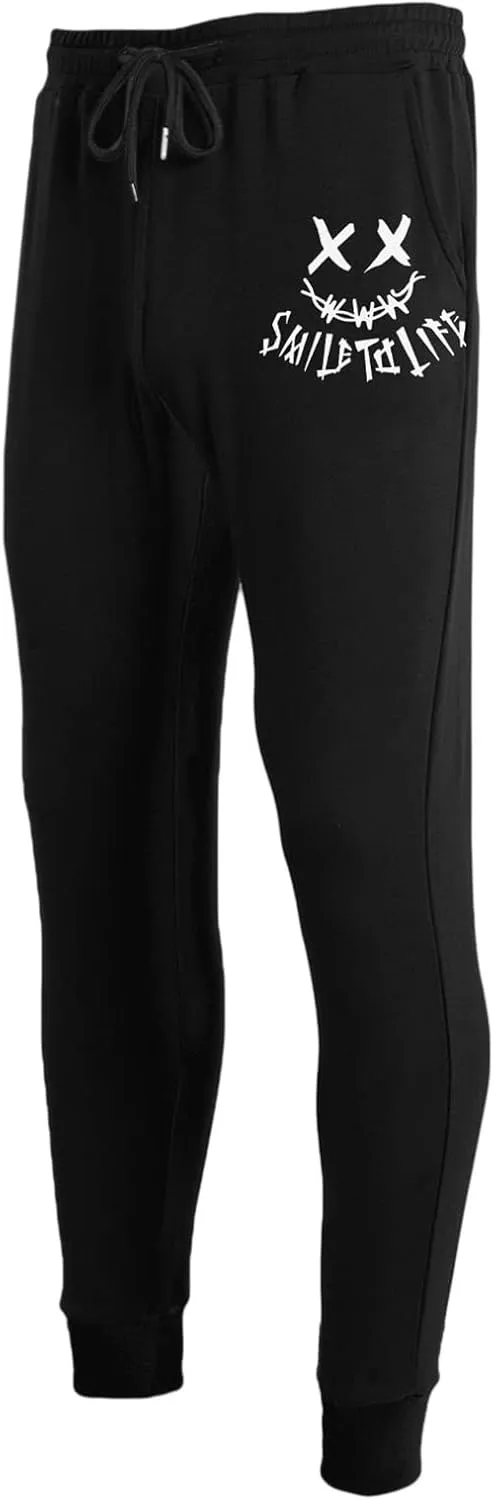 JMIERR Mens Sweatpants Tapered Gym Running Workout Pants Athletic Drawstring Joggers with Pockets