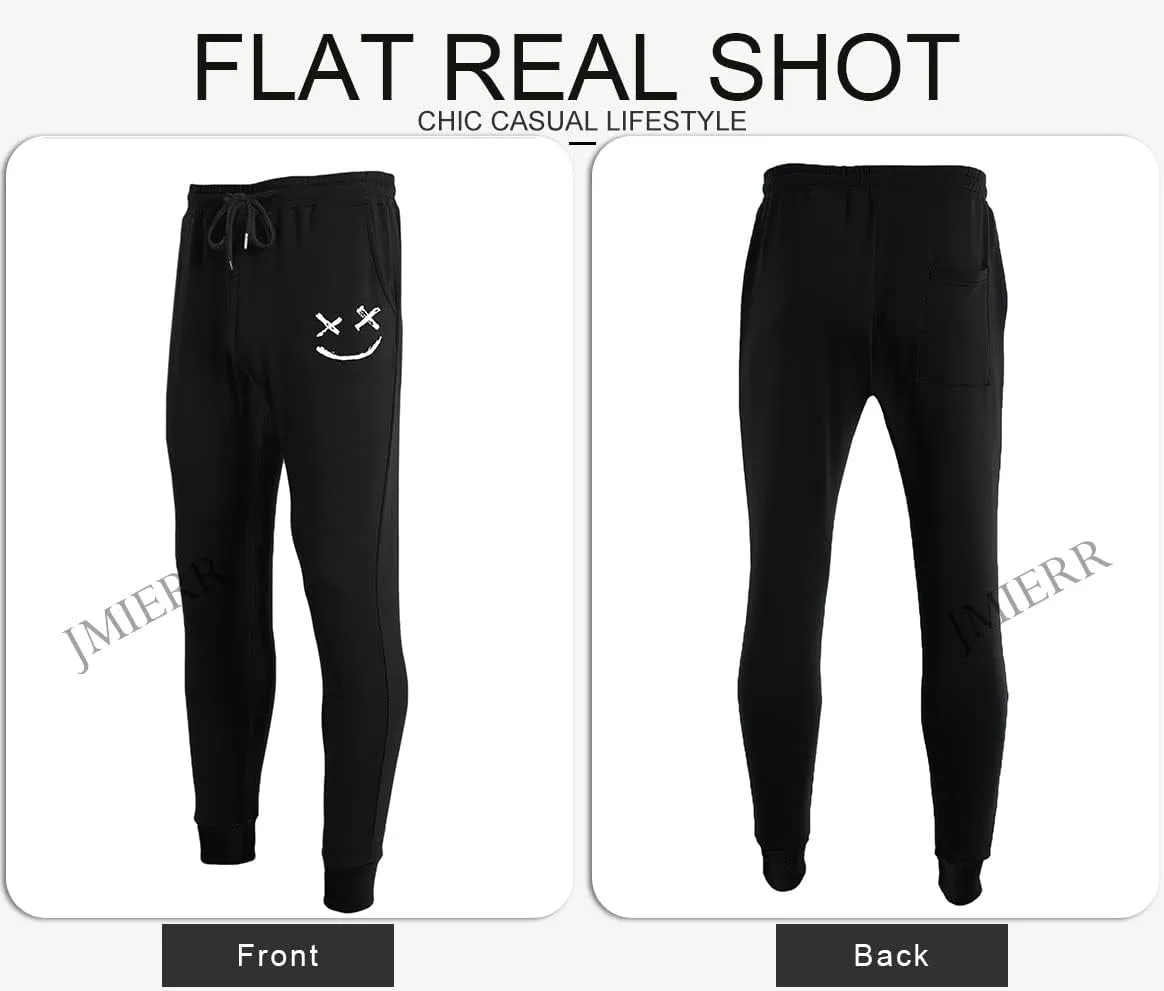 JMIERR Mens Sweatpants Tapered Gym Running Workout Pants Athletic Drawstring Joggers with Pockets