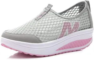 jukka Women's Mesh Air Cushion Shake Size 3.5-8UK Sneakers Hollow Network Mesh Go Running Trainers Athletic Walk Gym Shoes Sport Run