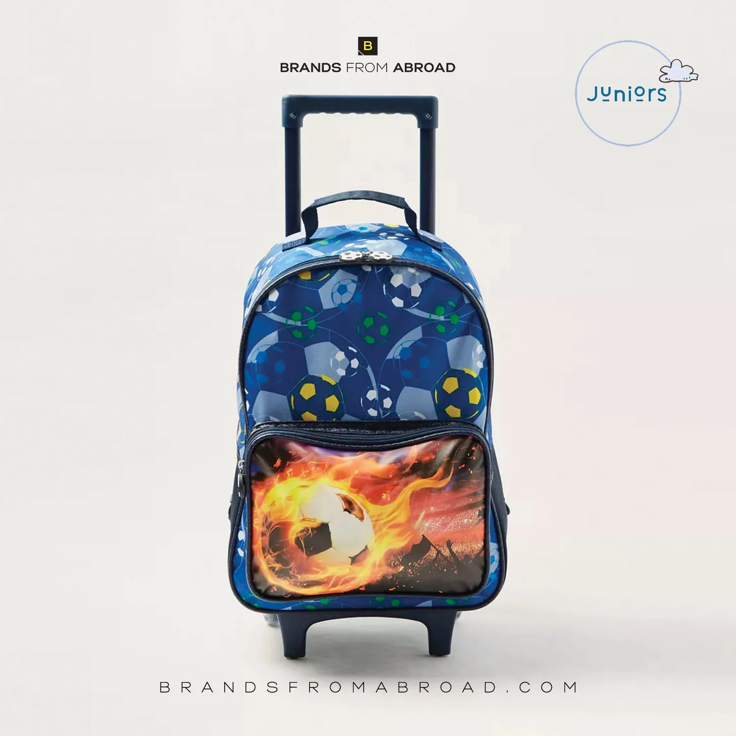 Juniors Football Print Trolley bag & Lunch Bag