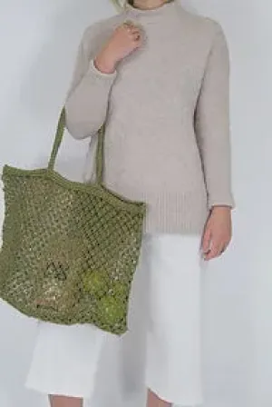 Jute String Shopper - Olive