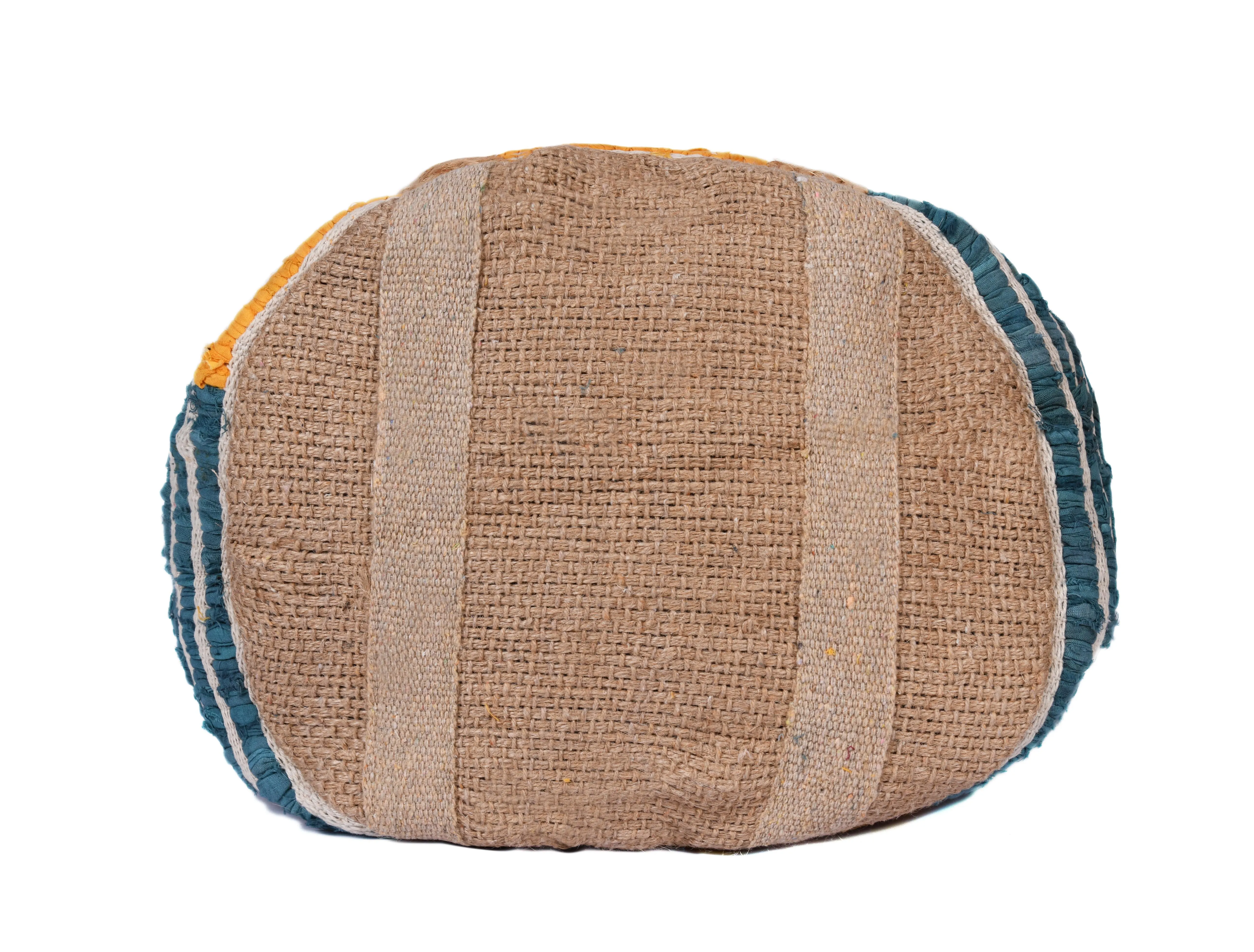 Jute Tote Bag  - Blue