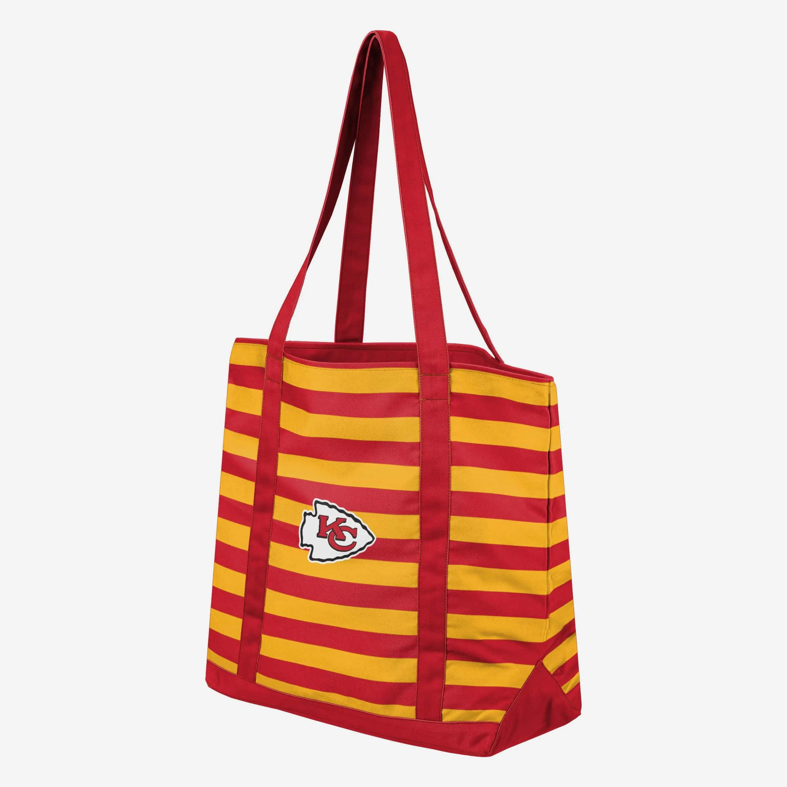 Kansas City Chiefs Team Stripe Canvas Tote Bag