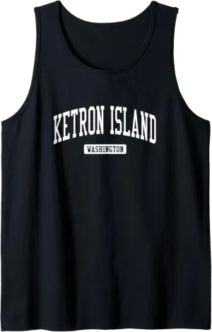 Ketron Island Washington WA Vintage Athletic Sports Design Tank Top