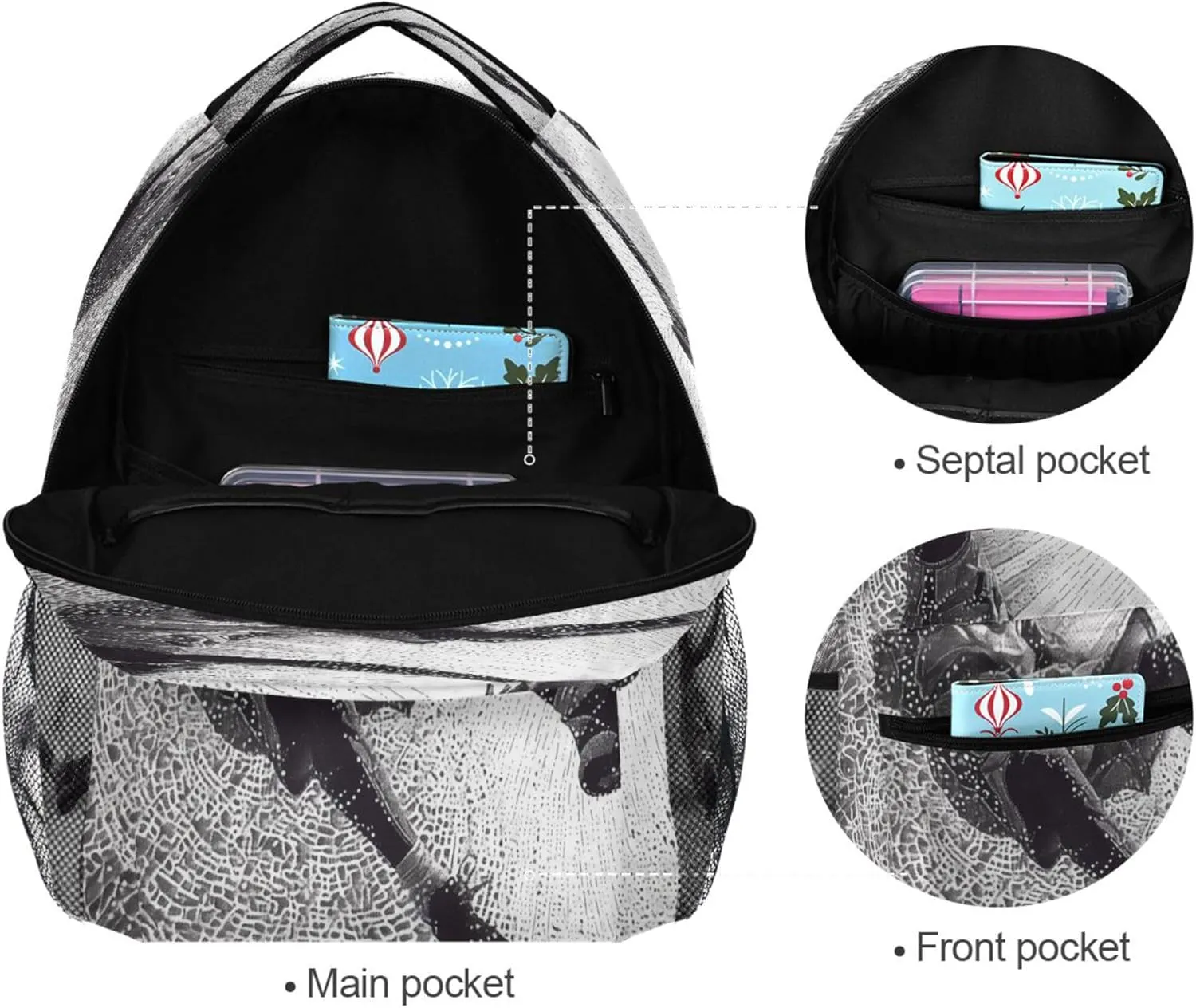 KLL School Backpack for Teenager Waterproof Stylish Travel Bags with Chest Strap Gift Men & Women Basketball Player