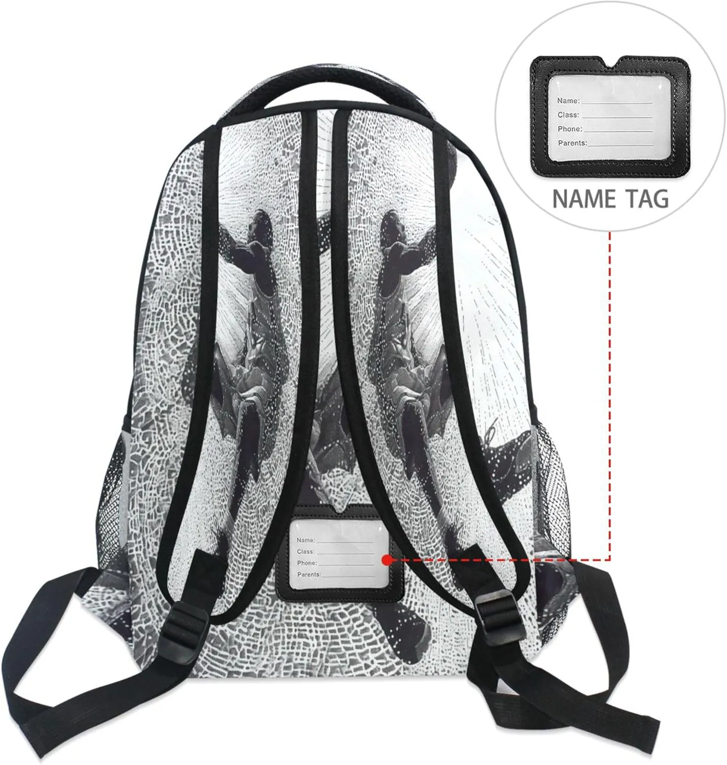 KLL School Backpack for Teenager Waterproof Stylish Travel Bags with Chest Strap Gift Men & Women Basketball Player