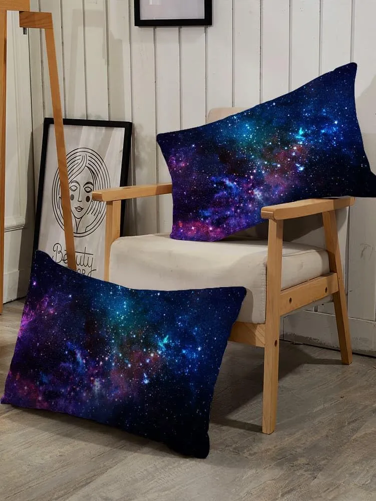 kxry Blue Purple 3D Galaxy Comforter Set Queen Size Outer Space Starry Sky Universe Bedding Sets for Girls Teens Kids 1 Comforter   2 Pillow Cases
