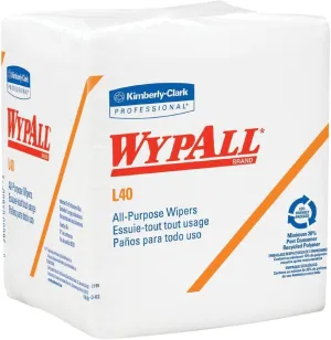 L40 Towels, 1/4 Fold, White, 12 1/2 x 12, 56/Box