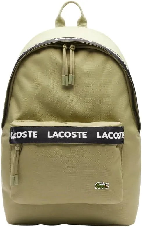 Lacoste Neocroc Logo Backpack, Army Green, One Size