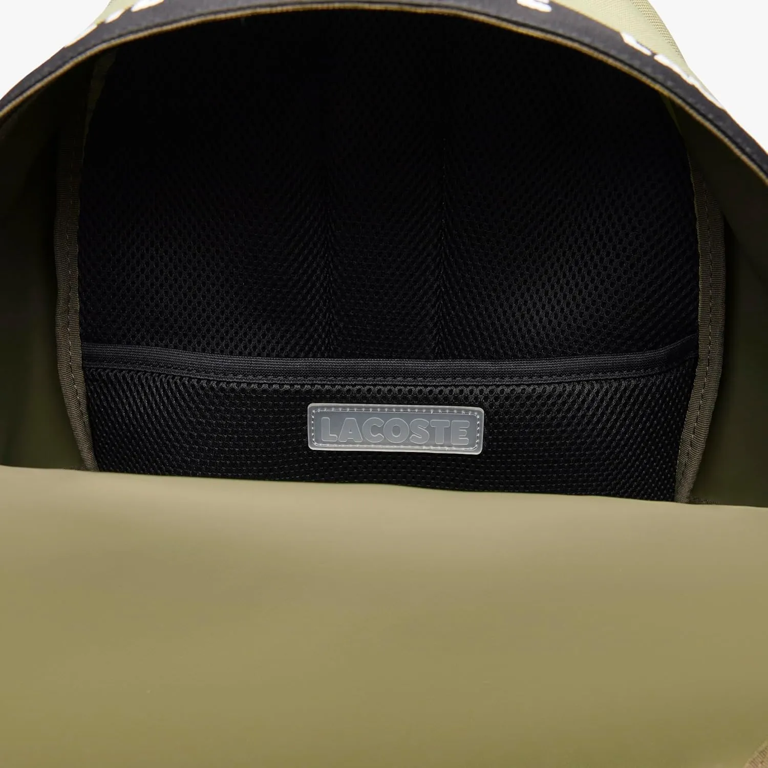 Lacoste Neocroc Logo Backpack, Army Green, One Size