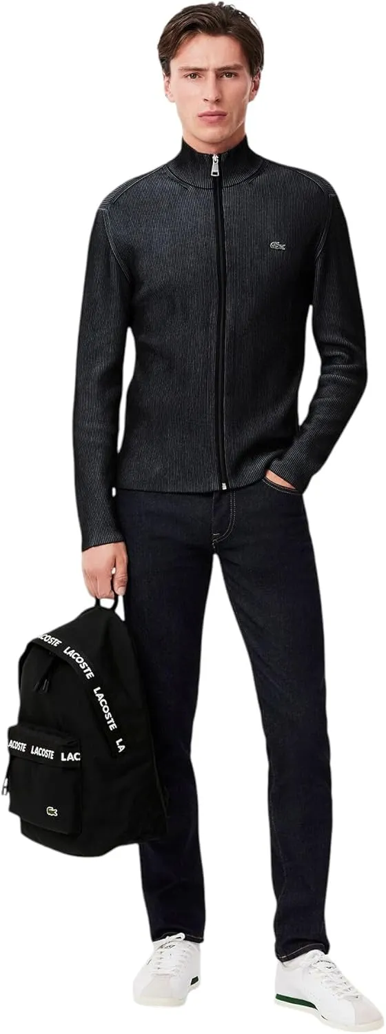 Lacoste Neocroc Logo Backpack, Tape Black, One Size