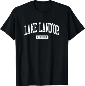 Lake Land'Or Virginia VA Vintage Athletic Sports Design T-Shirt