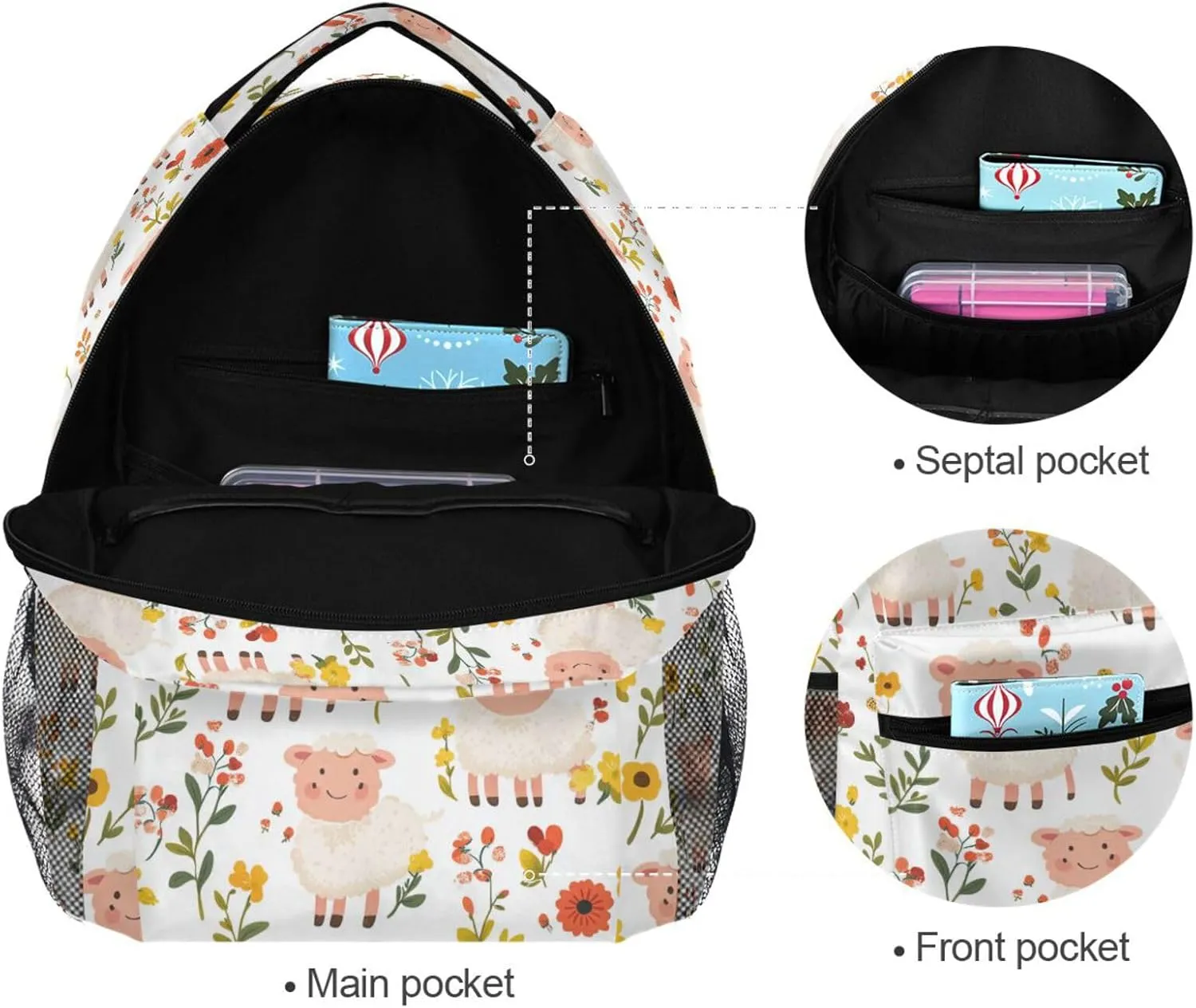 Laptop Backpack for Unisex Adult Fashion Personal Backpack with Chest Strap for Travel Trip Cartoon Sweet Loader