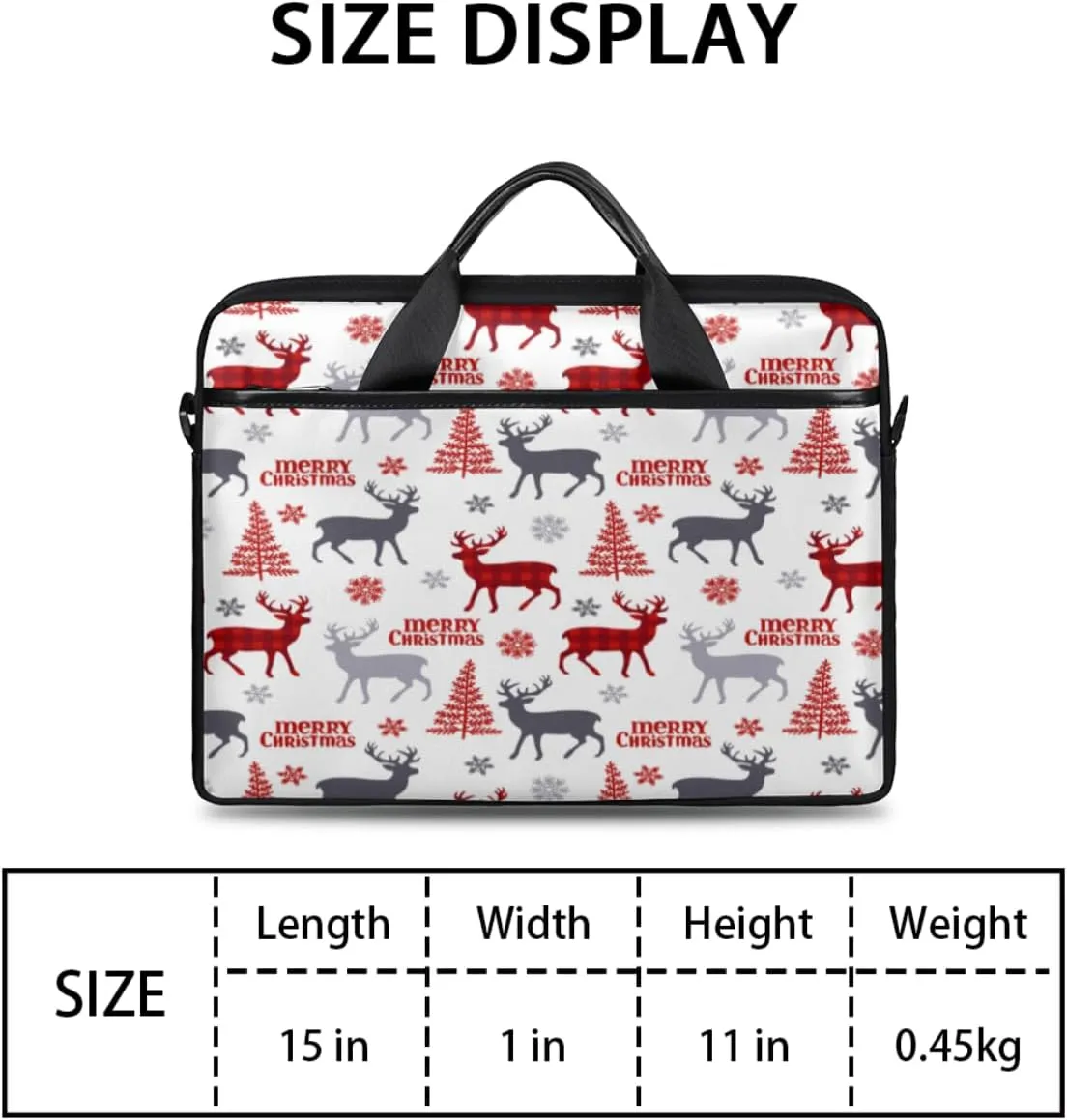 Laptop Bag 13-15 Inch Laptop Sleeve Case for Men Women Briefcase Messenger Bag Computer Shoulder Bag for Travel Work