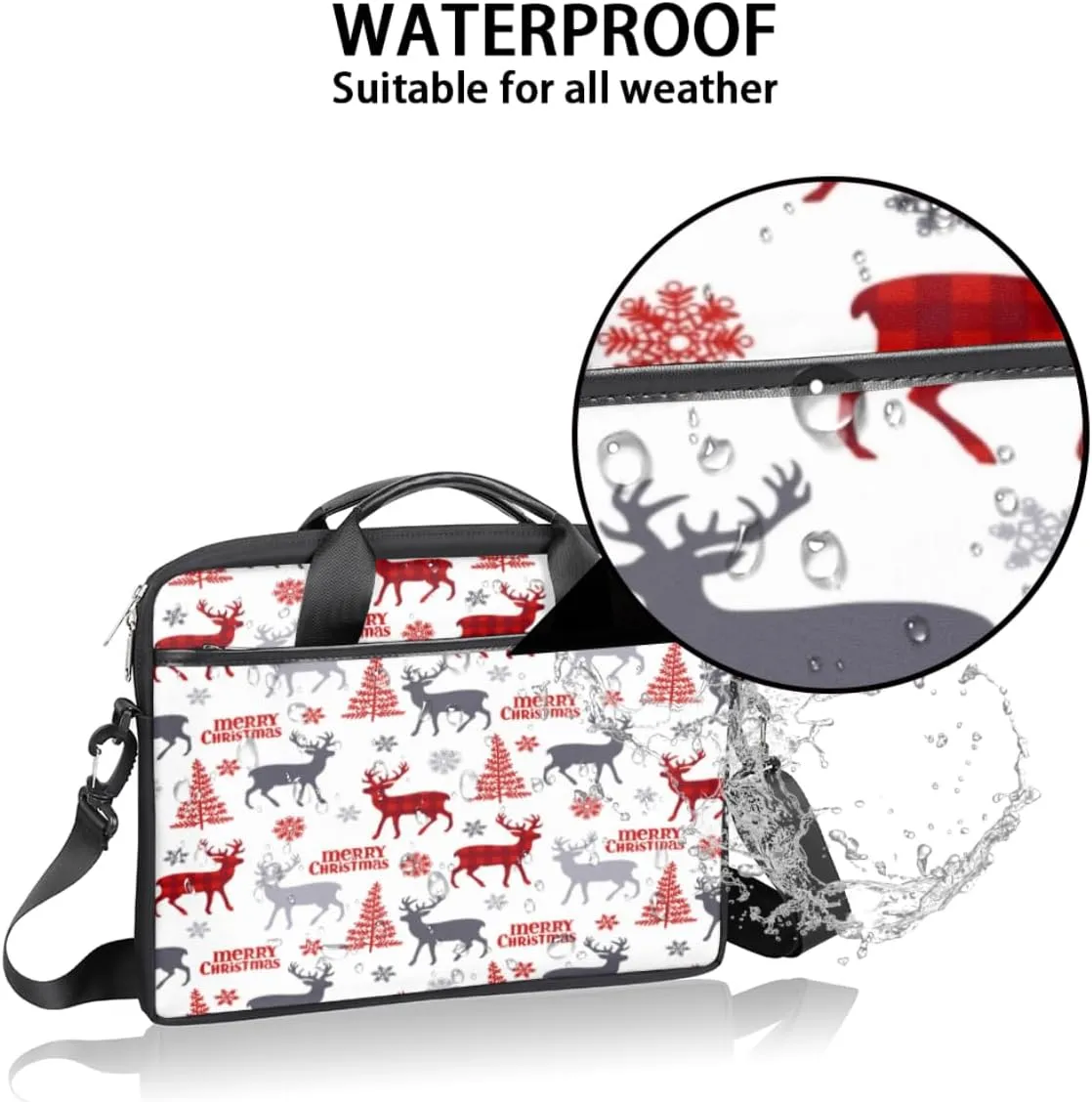 Laptop Bag 13-15 Inch Laptop Sleeve Case for Men Women Briefcase Messenger Bag Computer Shoulder Bag for Travel Work