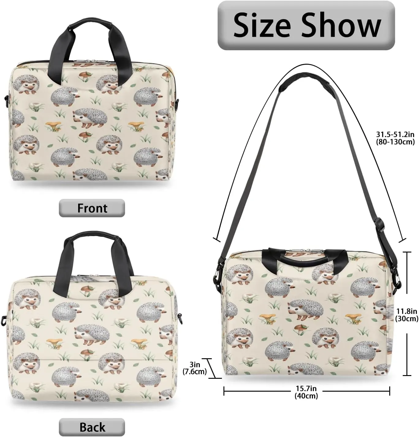 Laptop Bag 15.6 Inch Laptop Sleeve Case for Men Women Briefcase Messenger Bag 16 Inch Computer Shoulder Bag