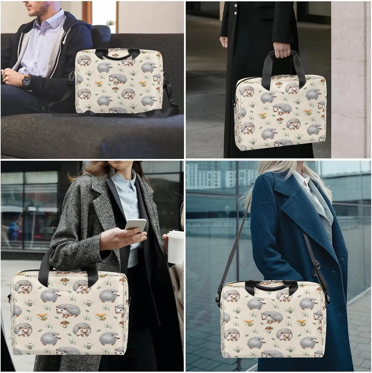 Laptop Bag 15.6 Inch Laptop Sleeve Case for Men Women Briefcase Messenger Bag 16 Inch Computer Shoulder Bag
