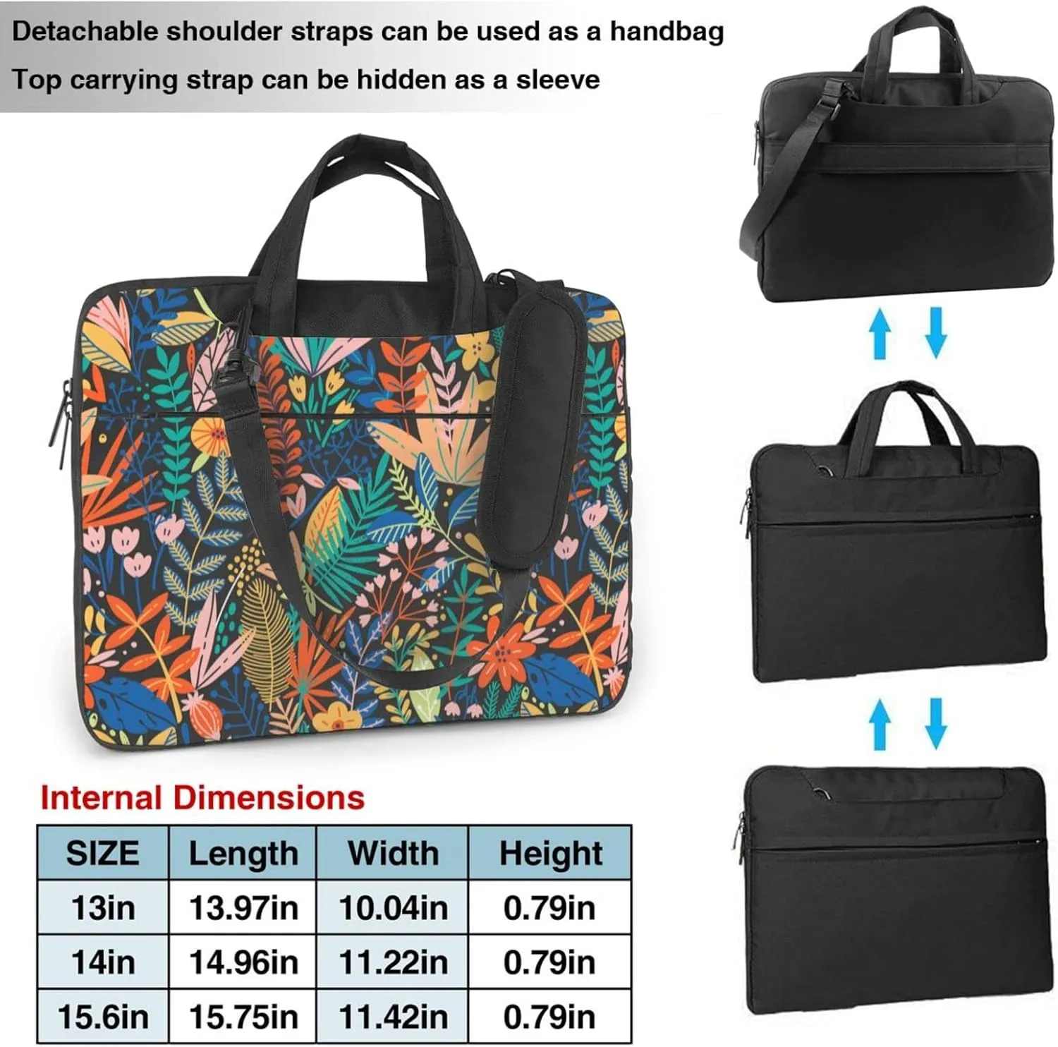 Laptop Bag For Women Men Laptop Case Briefcase for 13/14/15.6 Inch Laptop or Tablet Shoulder Messenger Computer Bag Sleeve
