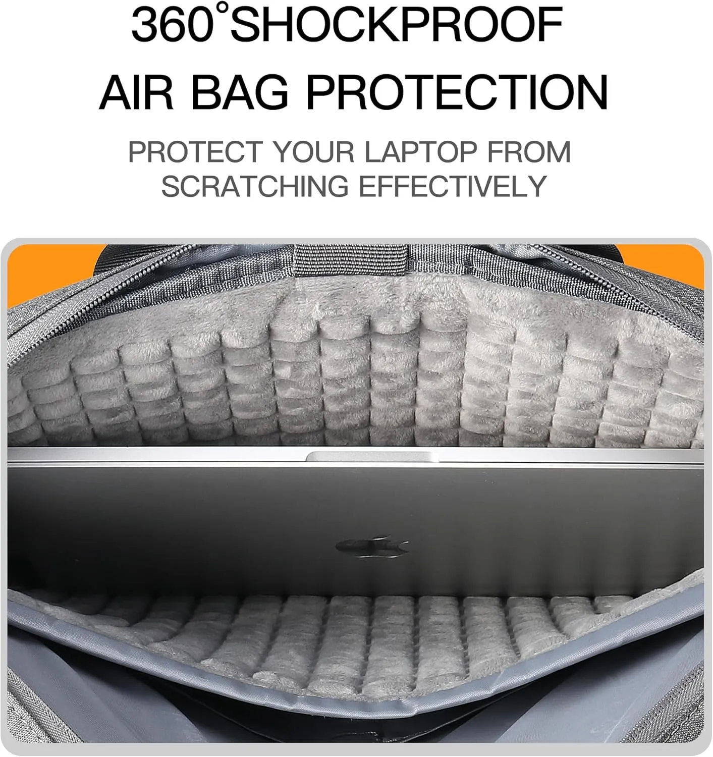 Laptop Case Bag with 360°Protective Air Bag, Computer Shoulder Carrying Briefcase for 15-16 Inch Laptop