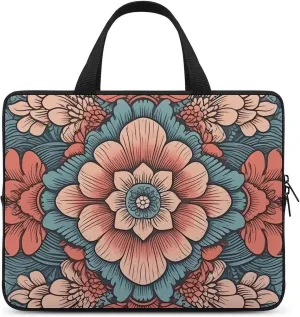 Laptop Shoulder Bag 12inch Laptop Bag Computer Bag Oriental Style Pattern Messenger Bag for Unisex