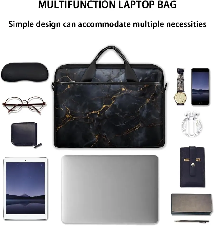 Laptop Shoulder Bag Computer Bag 13-15 Inches Laptop Carrying Case with Shoulder Strap for Women Men