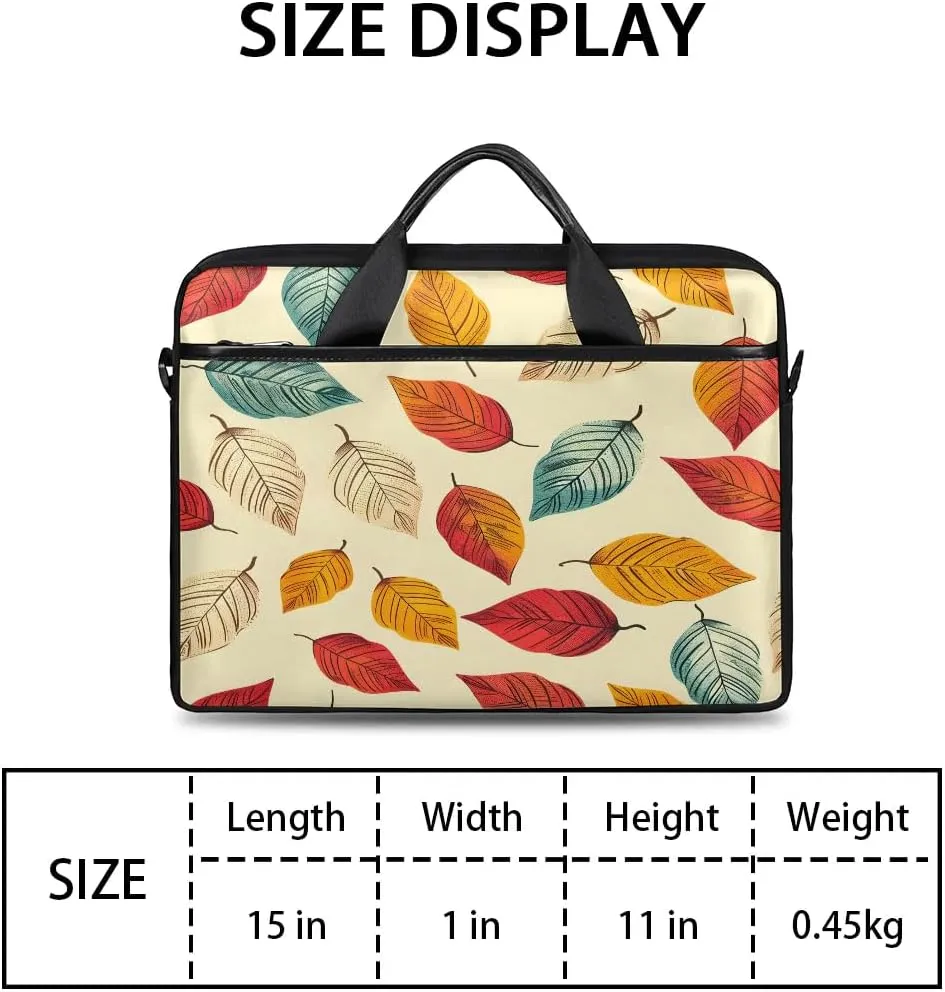 Laptop Shoulder Bag Computer Bag 13-15 Inches Laptop Carrying Case with Shoulder Strap for Women Men
