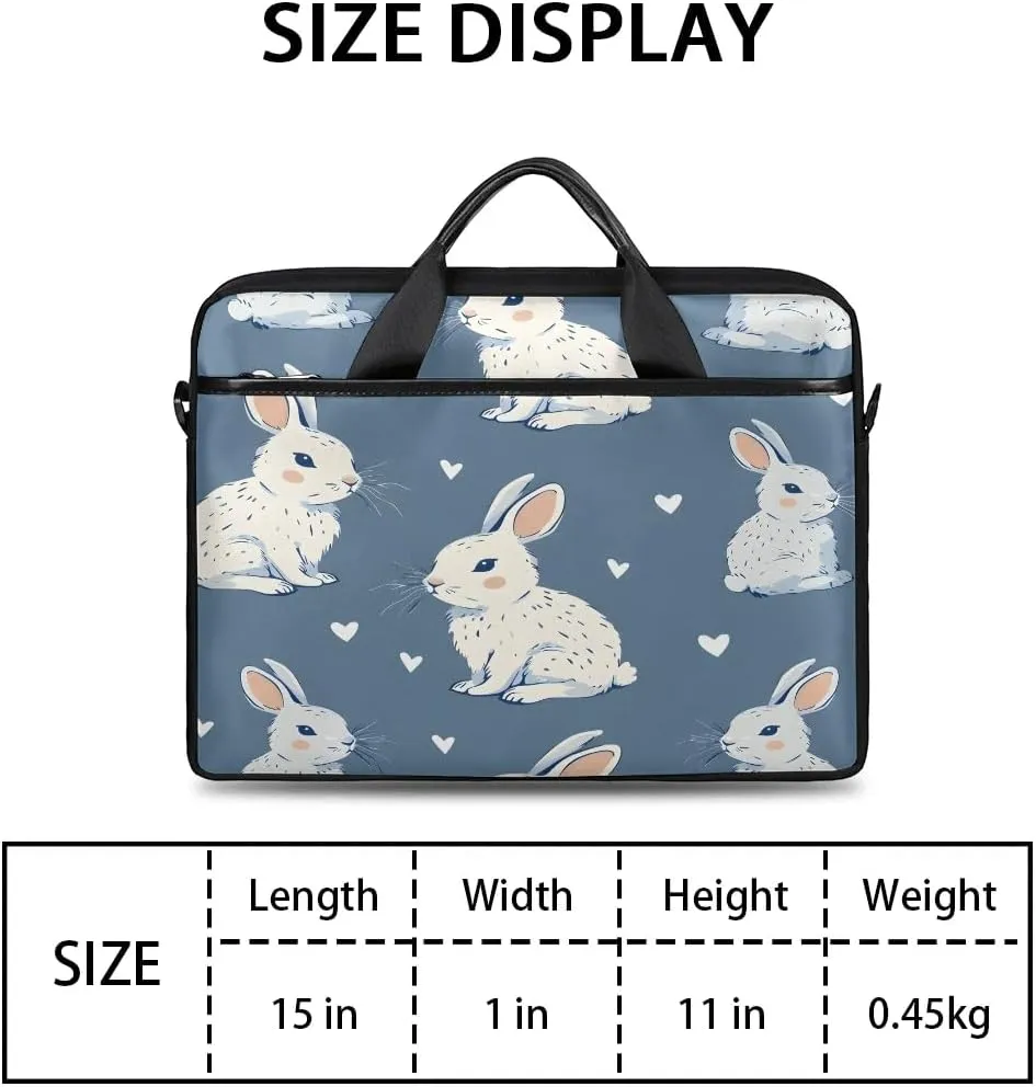 Laptop Shoulder Bag Computer Bag 13-15 Inches Laptop Carrying Case with Shoulder Strap for Women Men