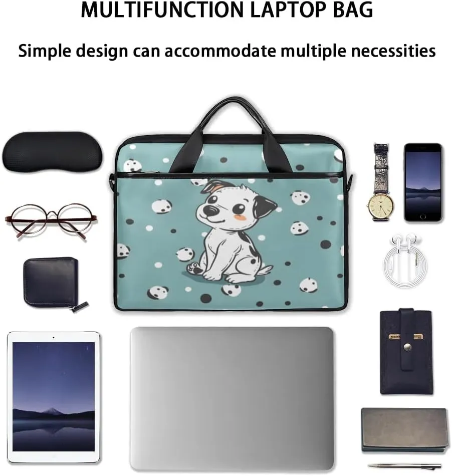 Laptop Shoulder Bag Computer Bag 13-15 Inches Laptop Carrying Case with Shoulder Strap for Women Men