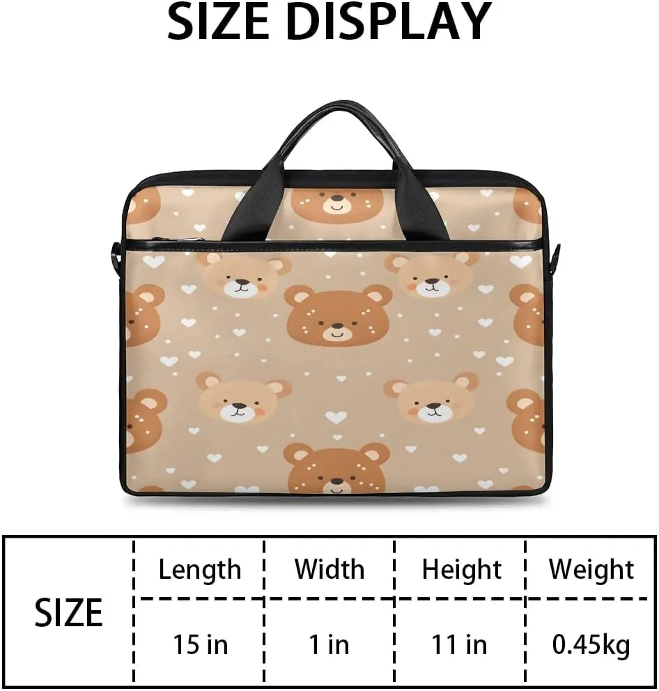 Laptop Shoulder Bag Computer Bag 13-15 Inches Laptop Carrying Case with Shoulder Strap for Women Men