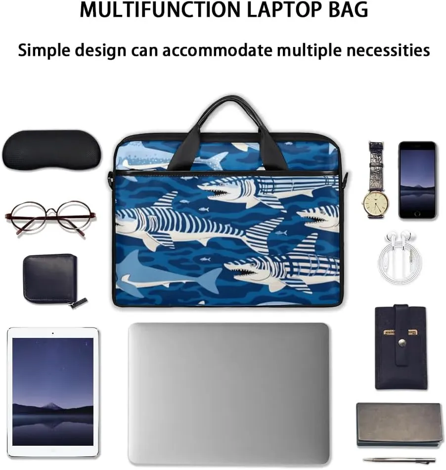 Laptop Shoulder Bag Computer Bag 13-15 Inches Laptop Carrying Case with Shoulder Strap for Women Men