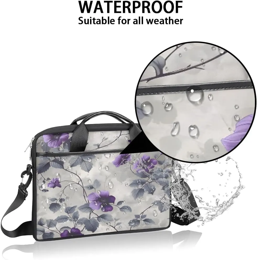 Laptop Shoulder Bag Computer Bag 13-15 Inches Laptop Carrying Case with Shoulder Strap for Women Men