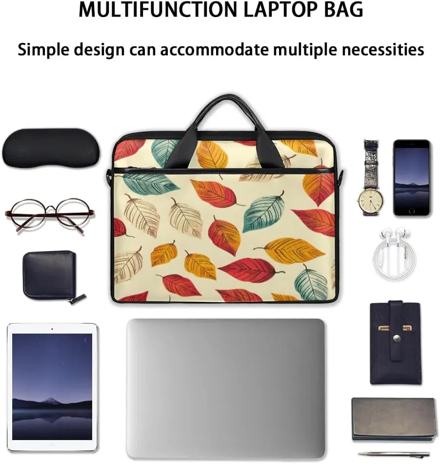 Laptop Shoulder Bag Computer Bag 13-15 Inches Laptop Carrying Case with Shoulder Strap for Women Men