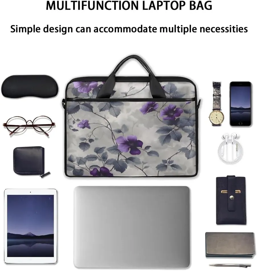 Laptop Shoulder Bag Computer Bag 13-15 Inches Laptop Carrying Case with Shoulder Strap for Women Men