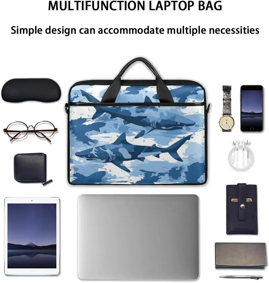 Laptop Shoulder Bag Computer Bag 13-15 Inches Laptop Carrying Case with Shoulder Strap for Women Men