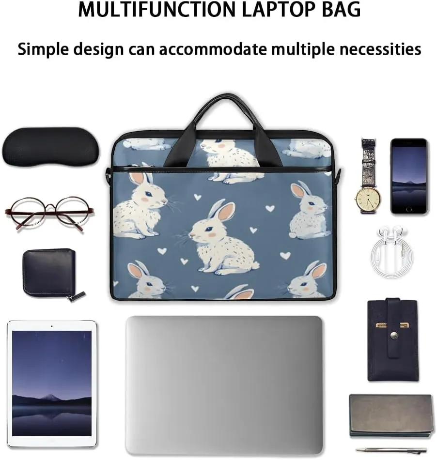 Laptop Shoulder Bag Computer Bag 13-15 Inches Laptop Carrying Case with Shoulder Strap for Women Men