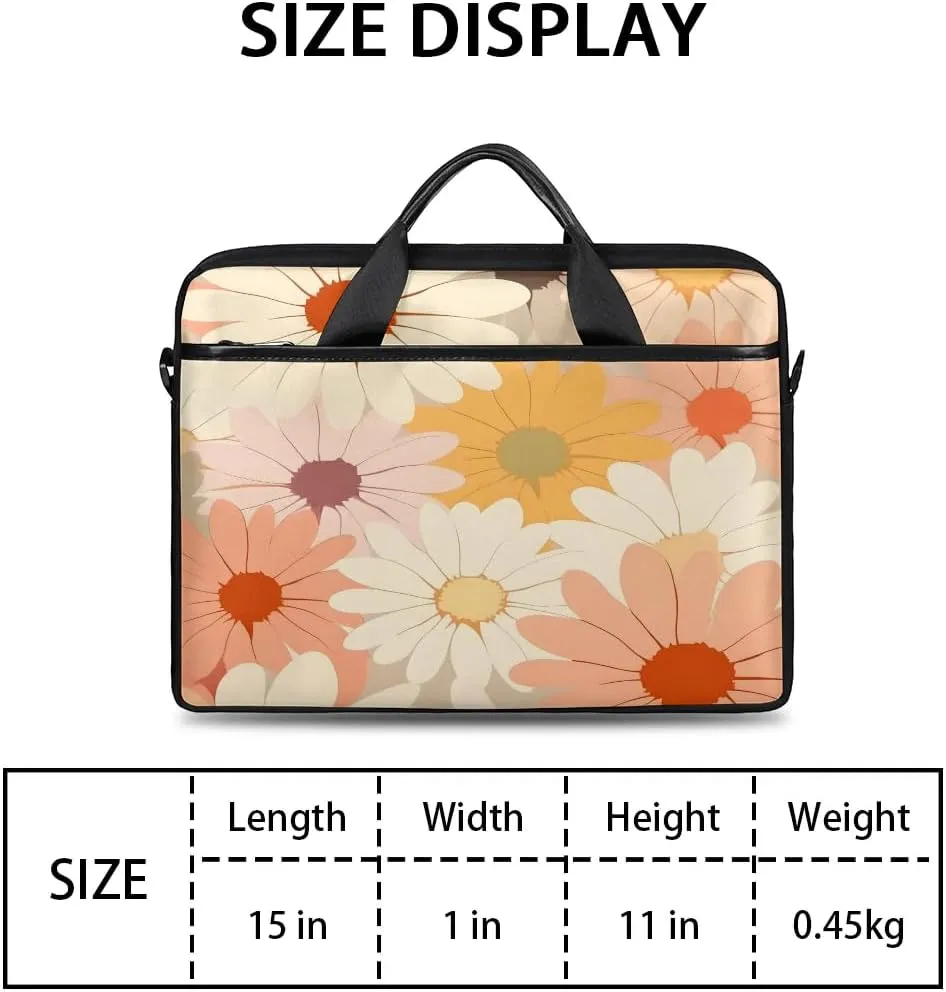 Laptop Shoulder Bag Computer Bag 13-15 Inches Laptop Carrying Case with Shoulder Strap for Women Men