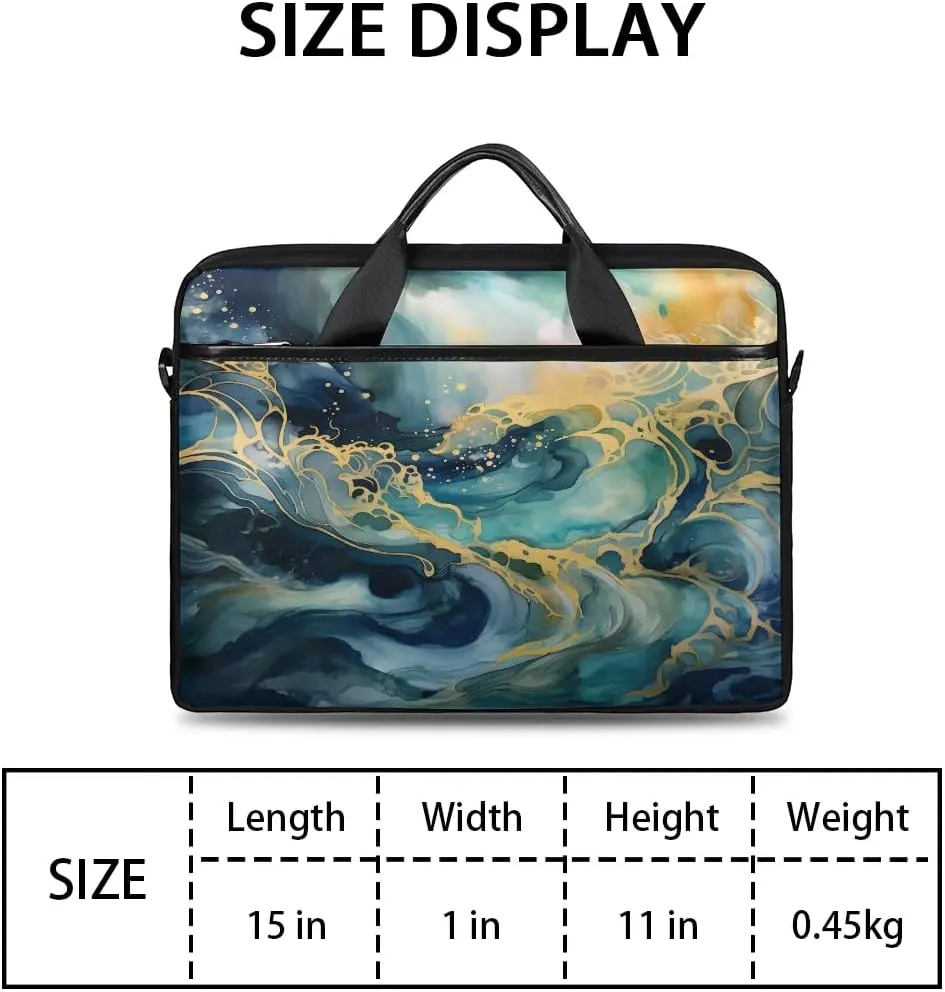 Laptop Shoulder Bag Computer Bag 13-15 Inches Laptop Carrying Case with Shoulder Strap for Women Men