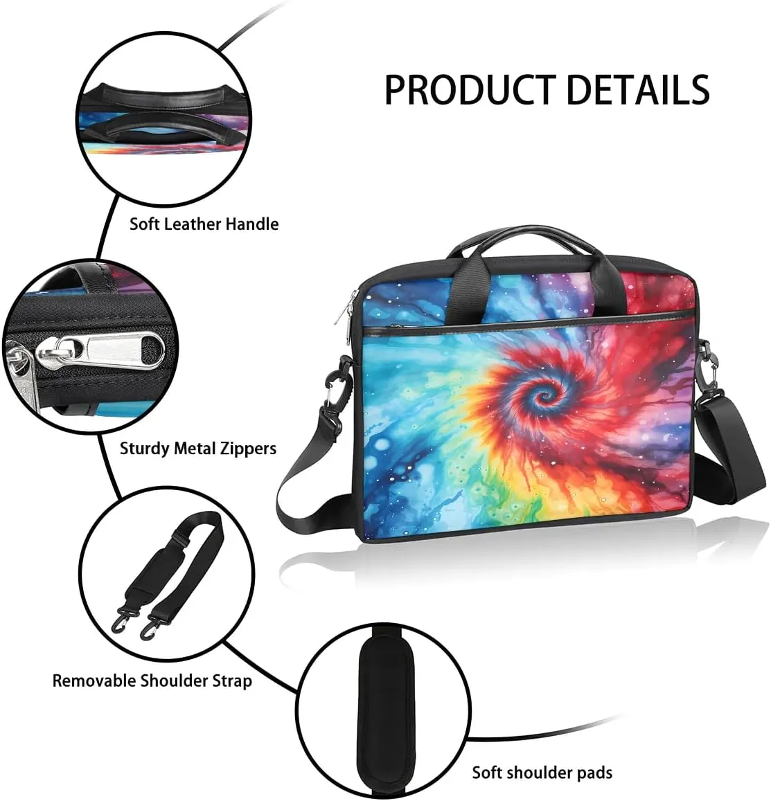 Laptop Shoulder Bag for 13-15 Inch Waterproof Laptop Sleeve Case Bag Slim Computer Carry Case Computer Cases for Laptops