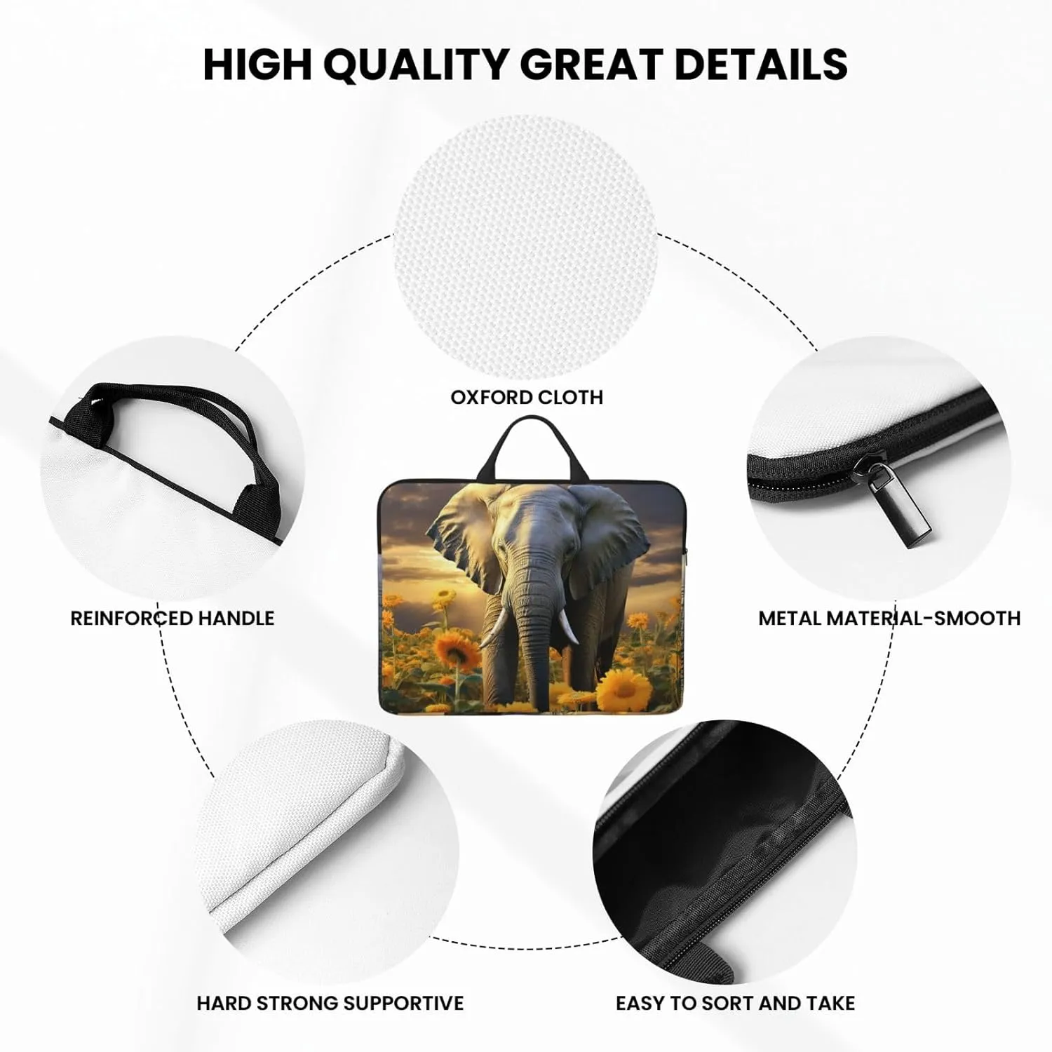 Laptop Shoulder Bag Messenger Bag Evil skull Laptop Bag Computer Bag for Men Women