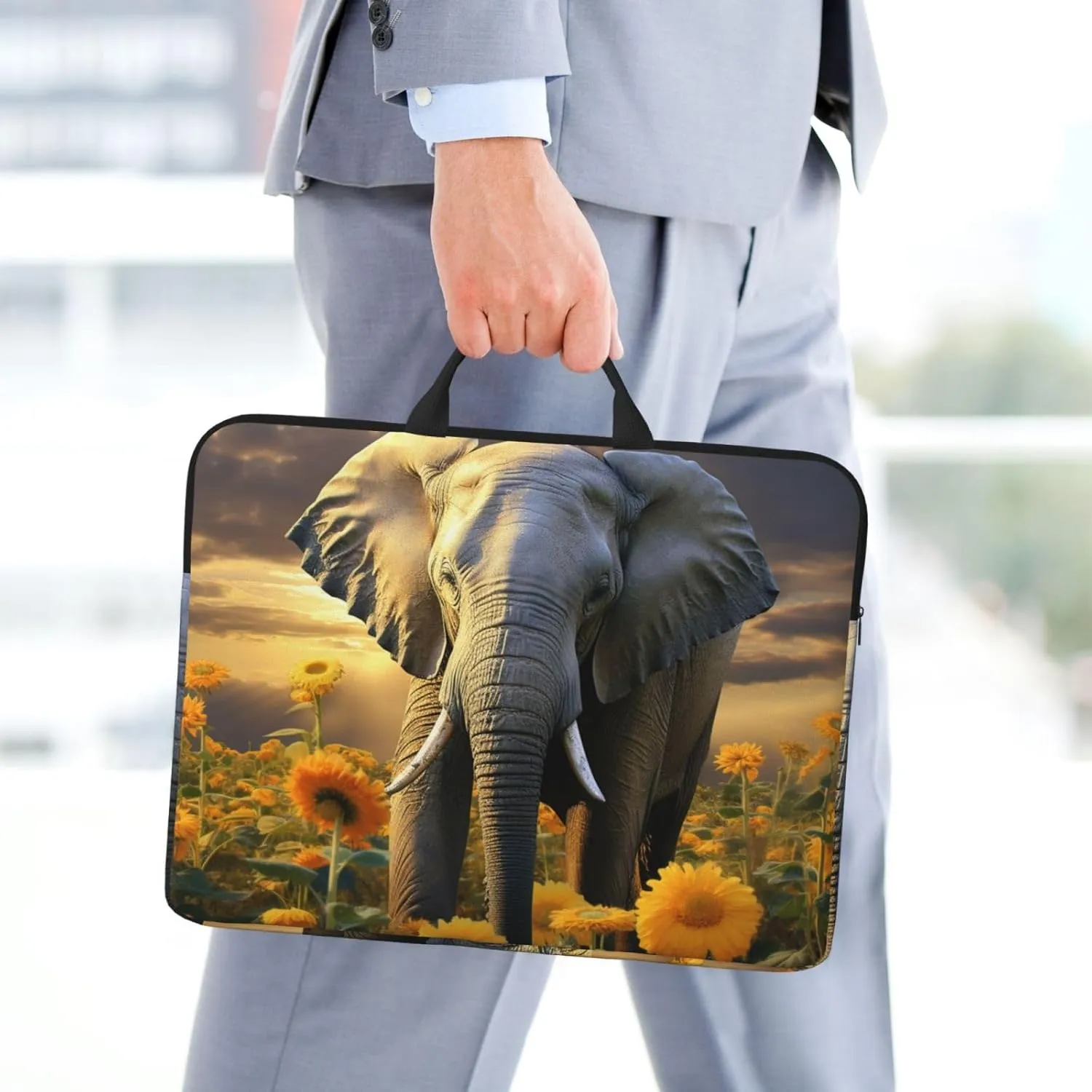Laptop Shoulder Bag Messenger Bag Evil skull Laptop Bag Computer Bag for Men Women
