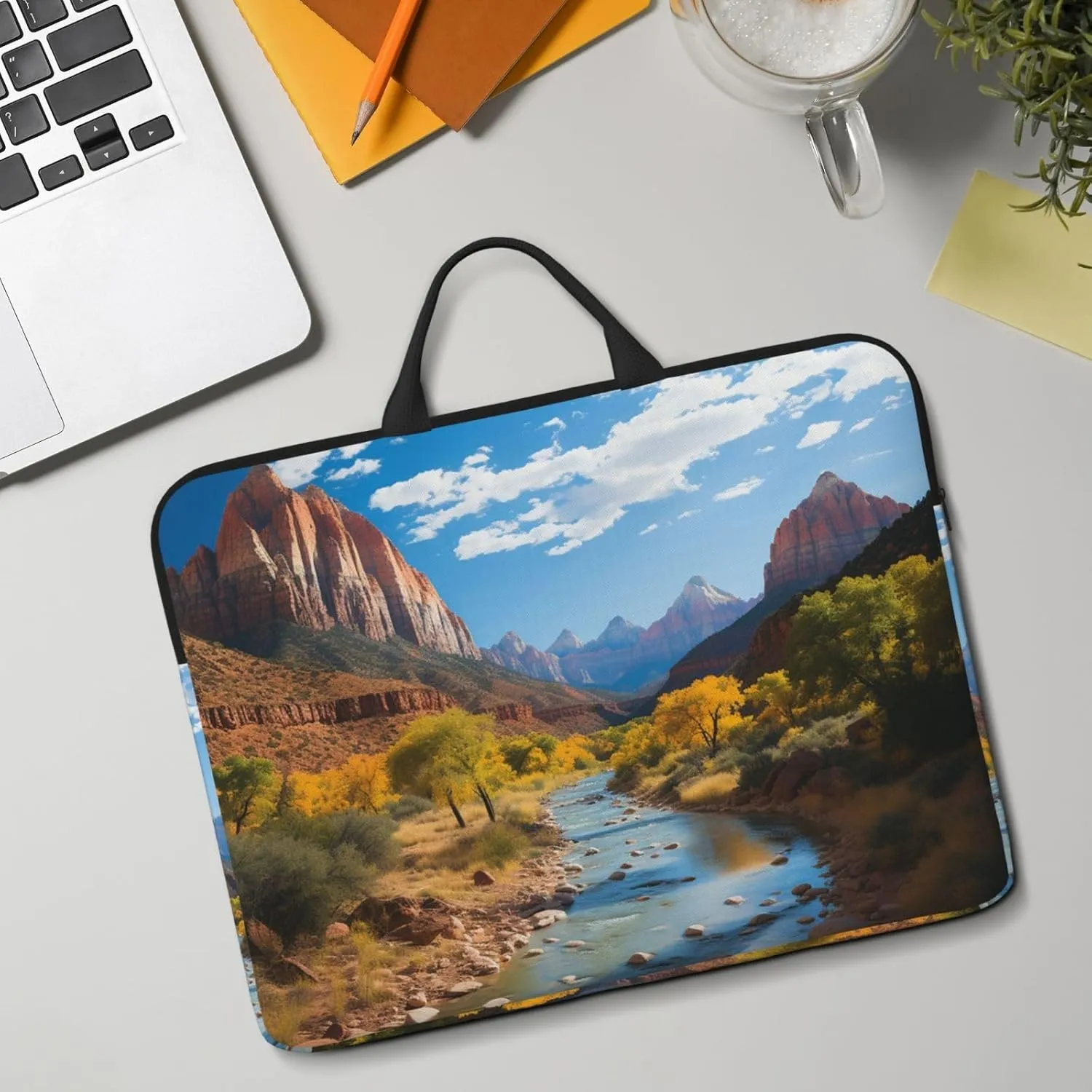 Laptop Shoulder Bag Messenger Bag flamingo bird Laptop Bag Computer Bag for Men Women