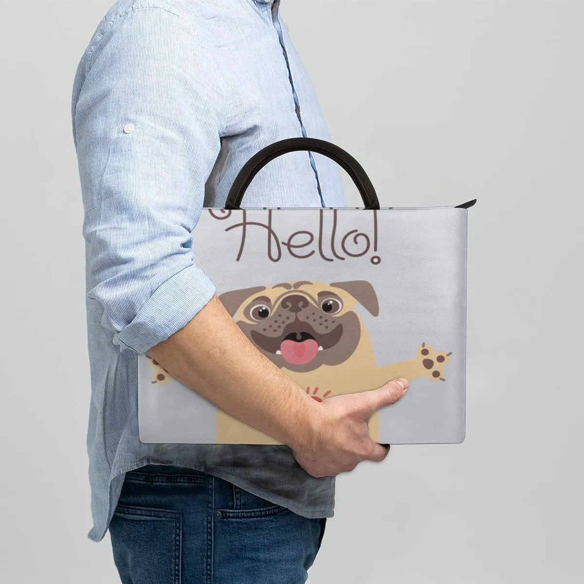 Laptop Sleeve Case for Women Men Laptop Bag Durable Travel Computer Carrying Bag with Handle Accessories Bags