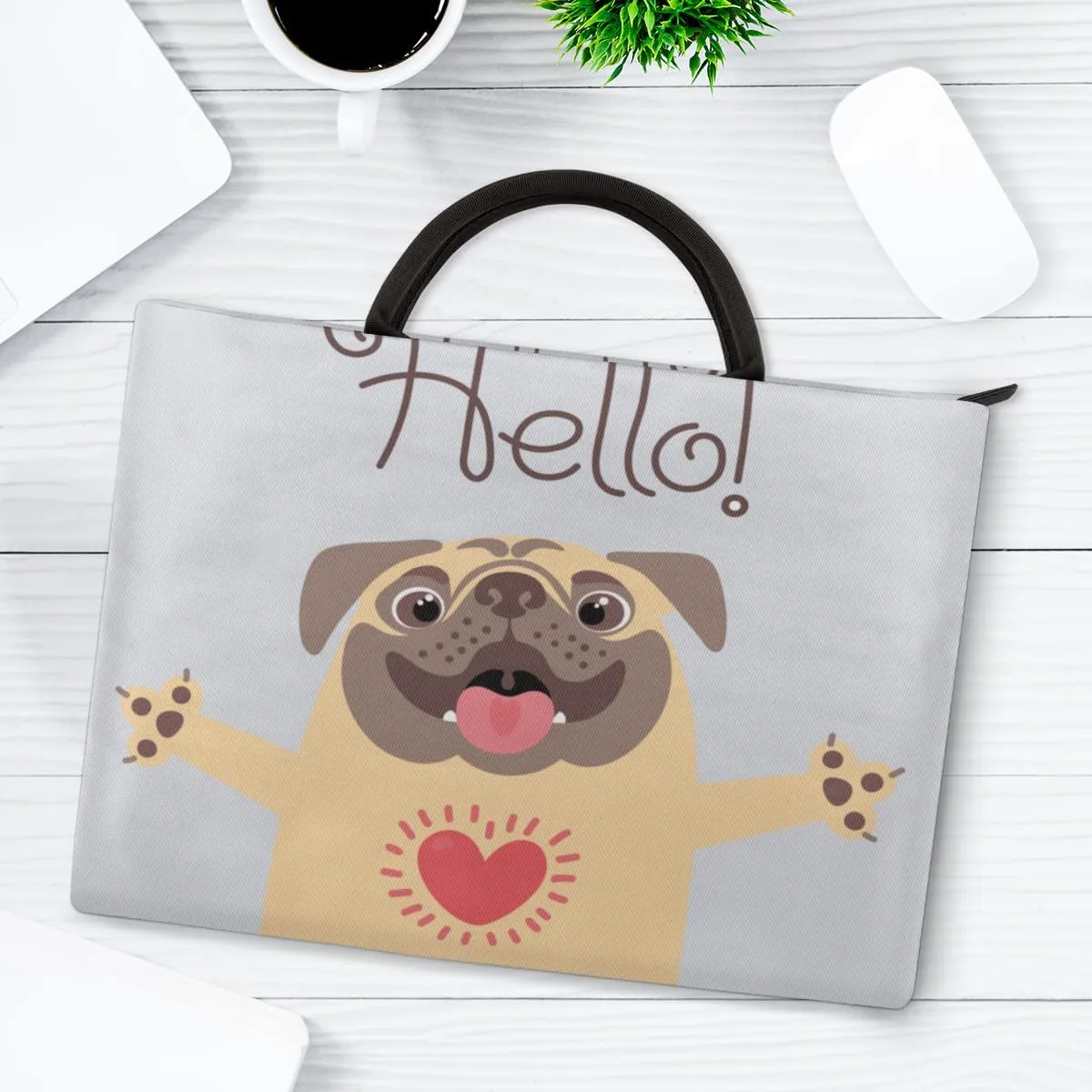 Laptop Sleeve Case for Women Men Laptop Bag Durable Travel Computer Carrying Bag with Handle Accessories Bags