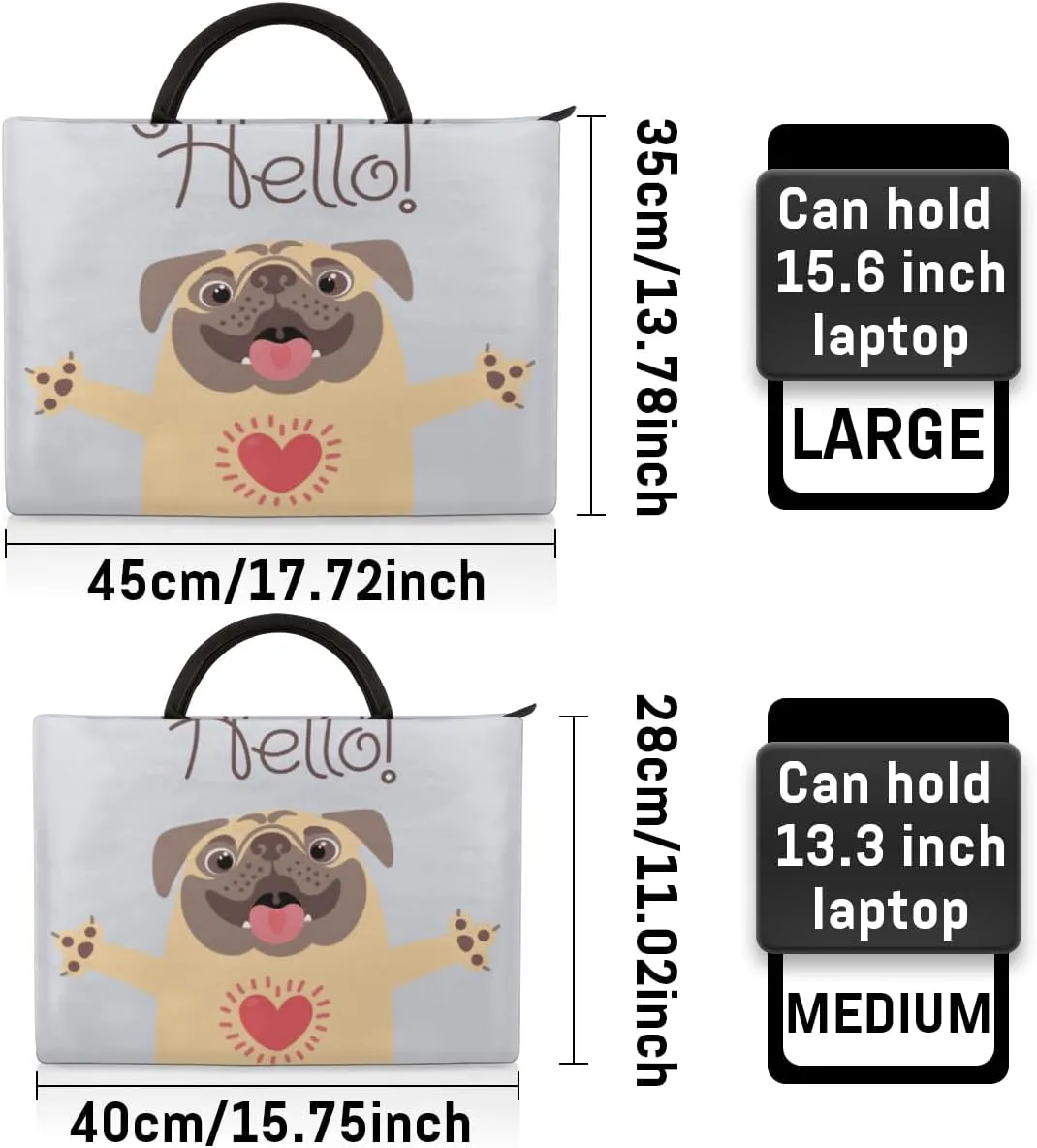 Laptop Sleeve Case for Women Men Laptop Bag Durable Travel Computer Carrying Bag with Handle Accessories Bags