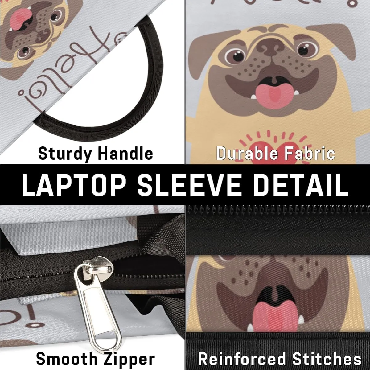 Laptop Sleeve Case for Women Men Laptop Bag Durable Travel Computer Carrying Bag with Handle Accessories Bags
