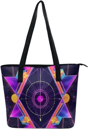 Large Capacity Tote Bag for Women, Women's Funny Lightweight Zipper Handbag for Shopping, Travel, Work