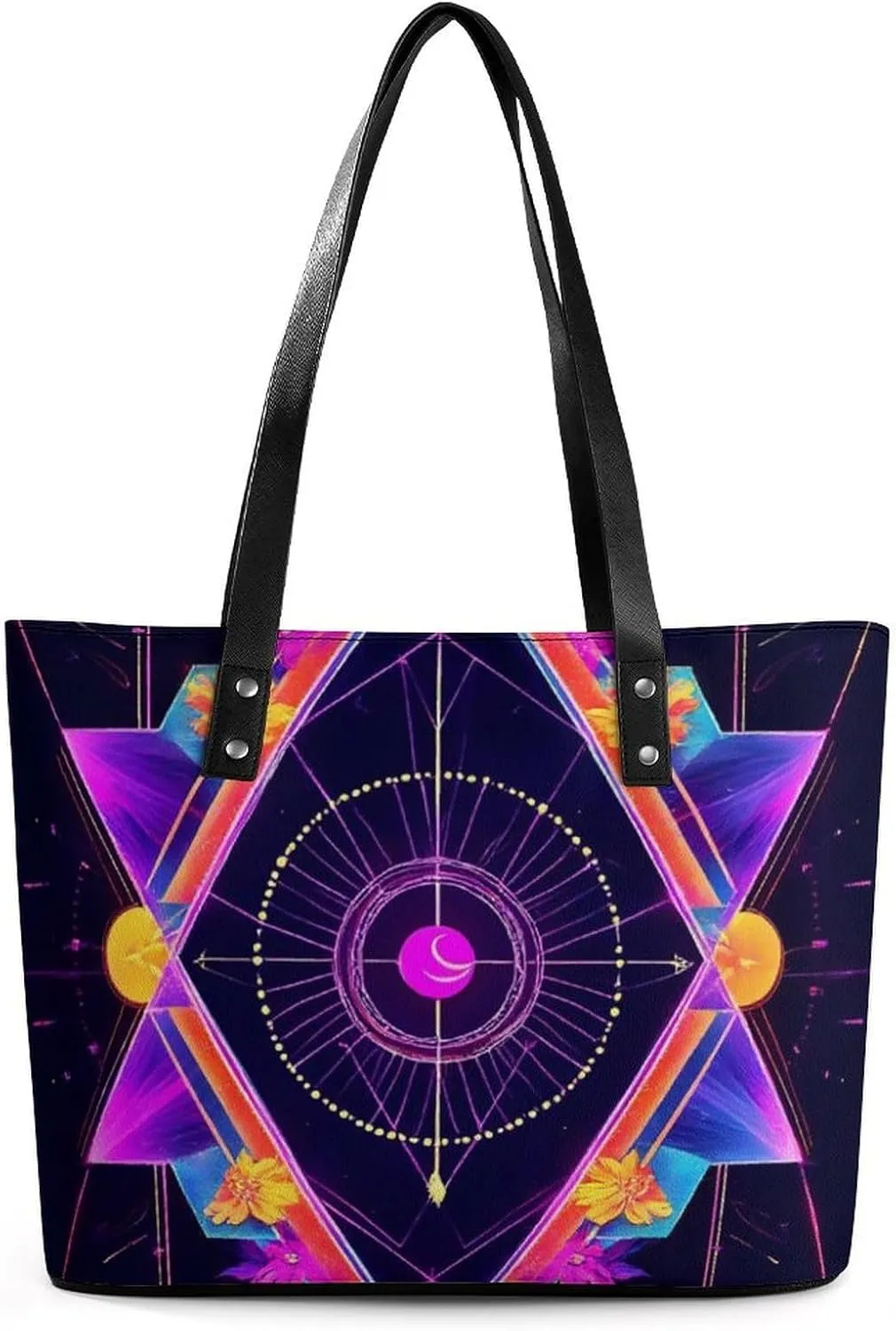 Large Capacity Tote Bag for Women, Women's Funny Lightweight Zipper Handbag for Shopping, Travel, Work