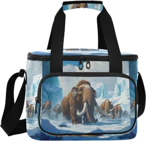 Large Lunch Bag Mammoth Ice Field Insulated Cooler Box For Women Men Picnic Camping Beach Handbag 24-Can (18L)